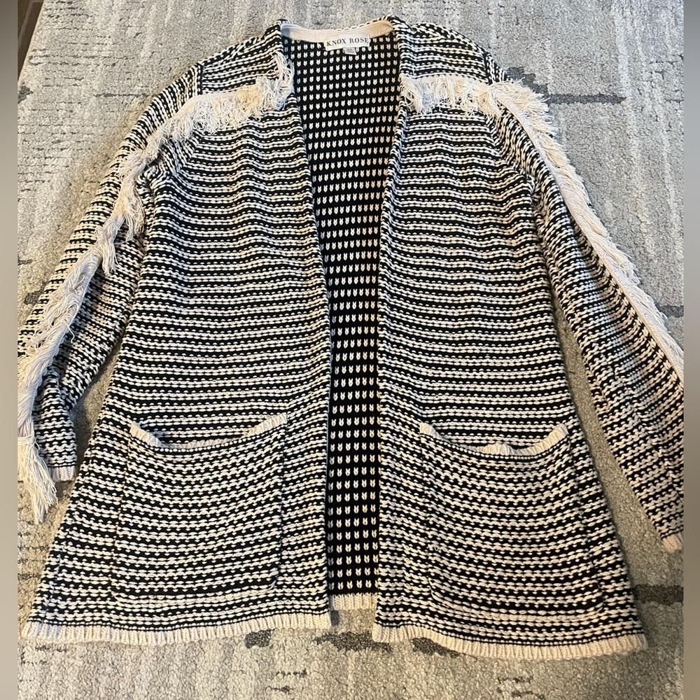 Fringe Knit Cardigan